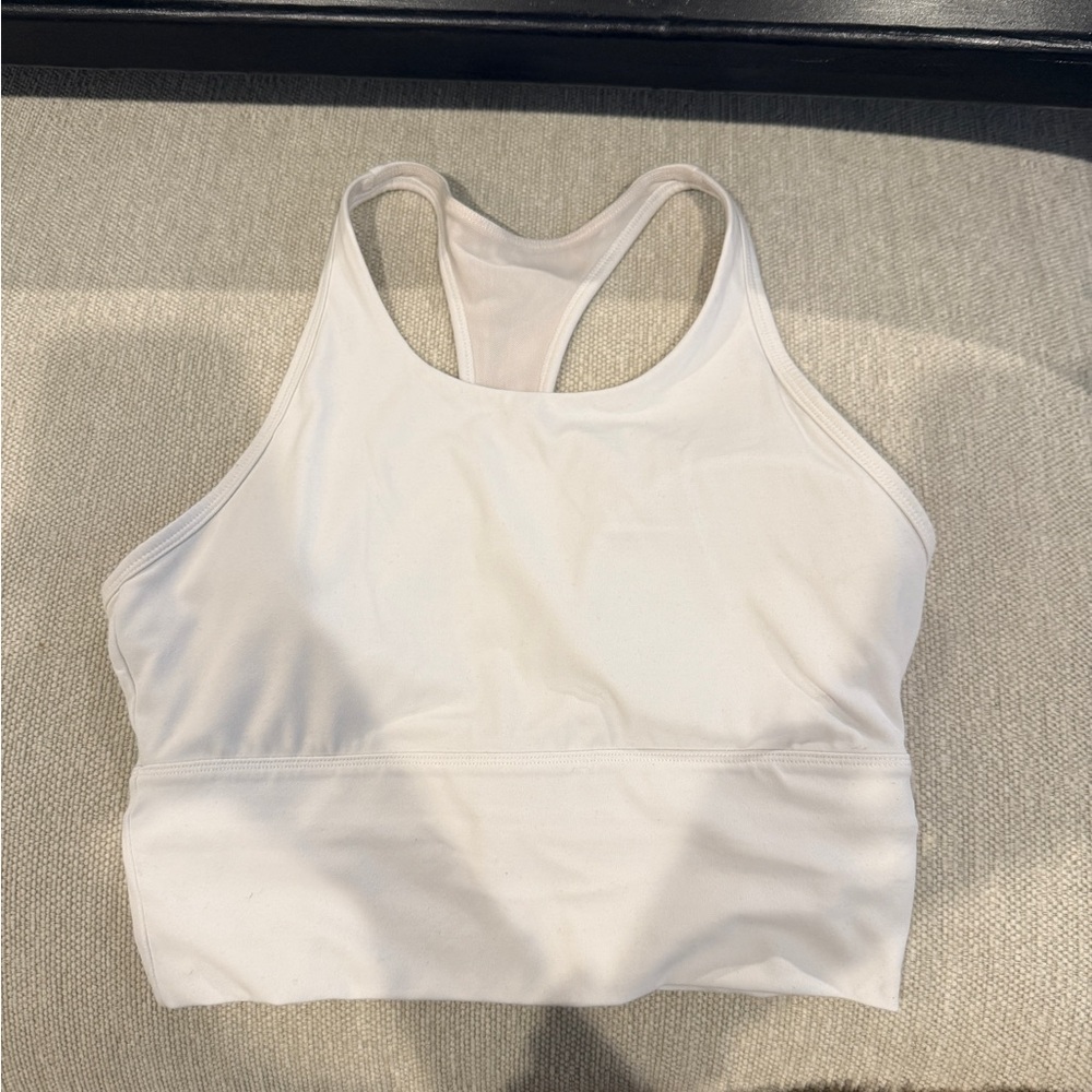 Stori Women's White Racerback Sports Bra